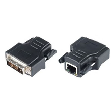 DVI-D Twisted Pair RJ45 Extender Adapter 1600x1200 150FT Passive No Power Required
