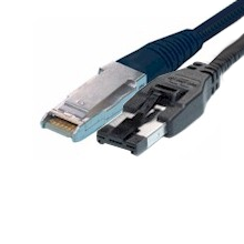 HSSDC2 to HSSDC Fibre Channel Patch Cable 1 Meter