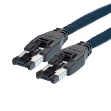 HSSDC to HSSDC Fibre Channel Cable 1 Meter 28awg