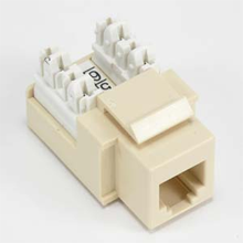 RJ11/RJ12 Insert Ivory - 110 Punchdown Enabled