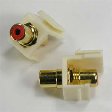 RCA Red F/F Keystone Module Ivory