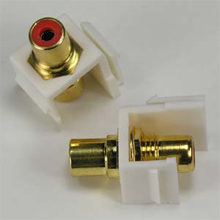 RCA Red F/F Keystone Module White