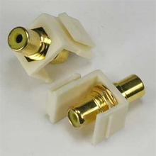 RCA Yellow F/F Keystone Module Ivory