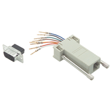 DB9 Male to RJ45 8C Modular Adapter Kit