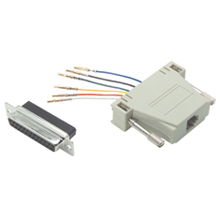 DB25 Female to RJ12 6C Modular Adapter Kit