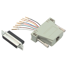 DB25 Male to RJ12 6C Modular Adapter Kit