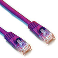 14ft Cat6 Ethernet Patch Cable - Violet Color - Snagless Boot