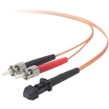 1 Meter OM1 MTRJ/ST Duplex MultiMode 62.5/125 Fiber Optic Patch Cable