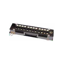 12 Port Category 5E Mini Patch Panel w/Bracket