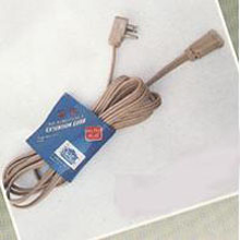 Grey 15 ft Appliance Extension Cord 14 AWG 3 Conductor