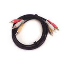 3' ft Tri 3x RCA Male to 3x RCA Audio and Video Cable