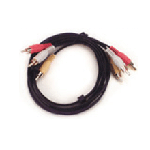 50' ft Tri 3x RCA Male to 3x RCA Audio and Video Cable