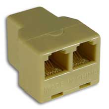 RJ11 T Adapter F/F/F