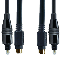 "S-Video + TOSLink Cable