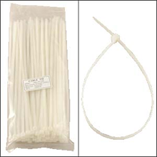 Tie Wrap- Nylon Clear 11 inch Bag of 100