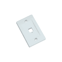 Single OUTLET FLUSH Wall Plate- White