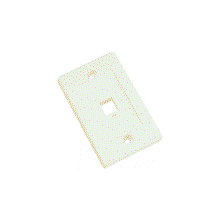 Single OUTLET FLUSH Wall Plate- Ivory