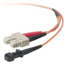 1 Meter MTRJ/SC Duplex MultiMode 62.5/125 Fiber Optic Patch Cable