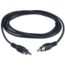 6Ft RCA Composite Video or Digital/SPDIF Audio Coax Cable