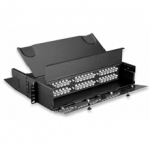 Rack Mount 2RU Patch Enclosure With Metal Door and Lock