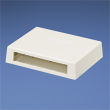 Mini-Com Surface Mount Box (Off White 6 port)