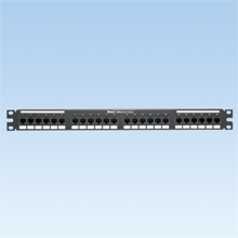 Cat 6 Punchdown Patch Panel 24 Ports 1 RU Black