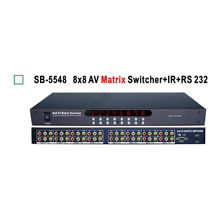 Composite Video + Analog Audio Matrix Switch- 8x8
