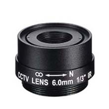 6.0mm 1 Megapixel Fixed Iris F1.8 1/3 CS Mount Lens