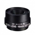 16.0mm 1 Megapixel Fixed Iris F1.8 1/3 CS Mount Lens