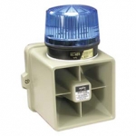 15W Indoor/Outdoor Armored Siren With Blue Strobe