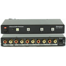 4x1 Stereo Audio Switcher w/Remote