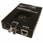 Ethernet or Fast Ethernet 10BASE-T to 10BASE-FL or 100BASE-TX to 100BASE-FX Stand-Alone Media Conver
