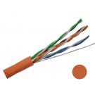 Category 5E PVC 4 Pair 24 Awg. Patch Cord Stranded 1000 ft Box- Orange Color