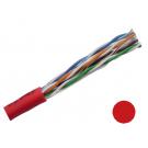Category 5E Stranded PVC Patch Cord 1000 ft Box- Red Color