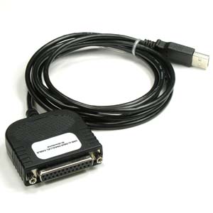 USB to DB25 Serial Adapter - USB A-Male to DB25 Female
