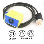 NEMA L6-30P to 2 x L6-20R Pendant Power Cords