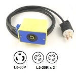 NEMA L5-30P to 2 x L5-20R Pendant Drop Power Cord
