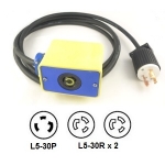 NEMA L5-30P to 2 x L5-30R Pendant Drop Power Cord