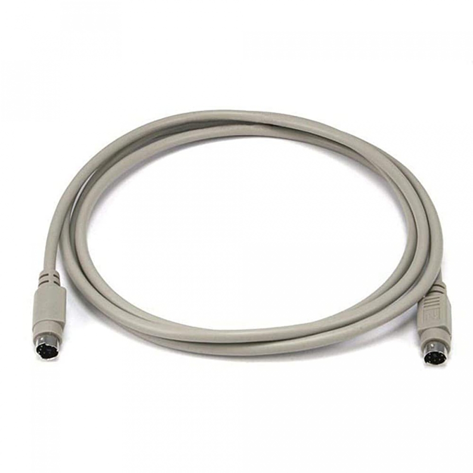 6FT PS/2 MiniDin6 Male to Male Keyboard/Mouse Cable