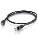 1ft TAA Compliant Cat5E 125 MHz Stranded Snagless Patch Cable - Black