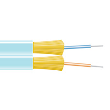 OM3 10Gb Duplex MultiMode fiber optic cable in bulk - shop cables.com.