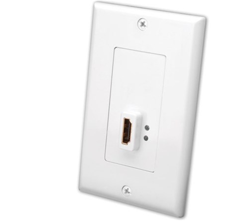 Slim Line HDMI Decor Wall Plate with Extender