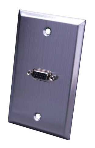 Stainless Steel S-VGA Wall Plate