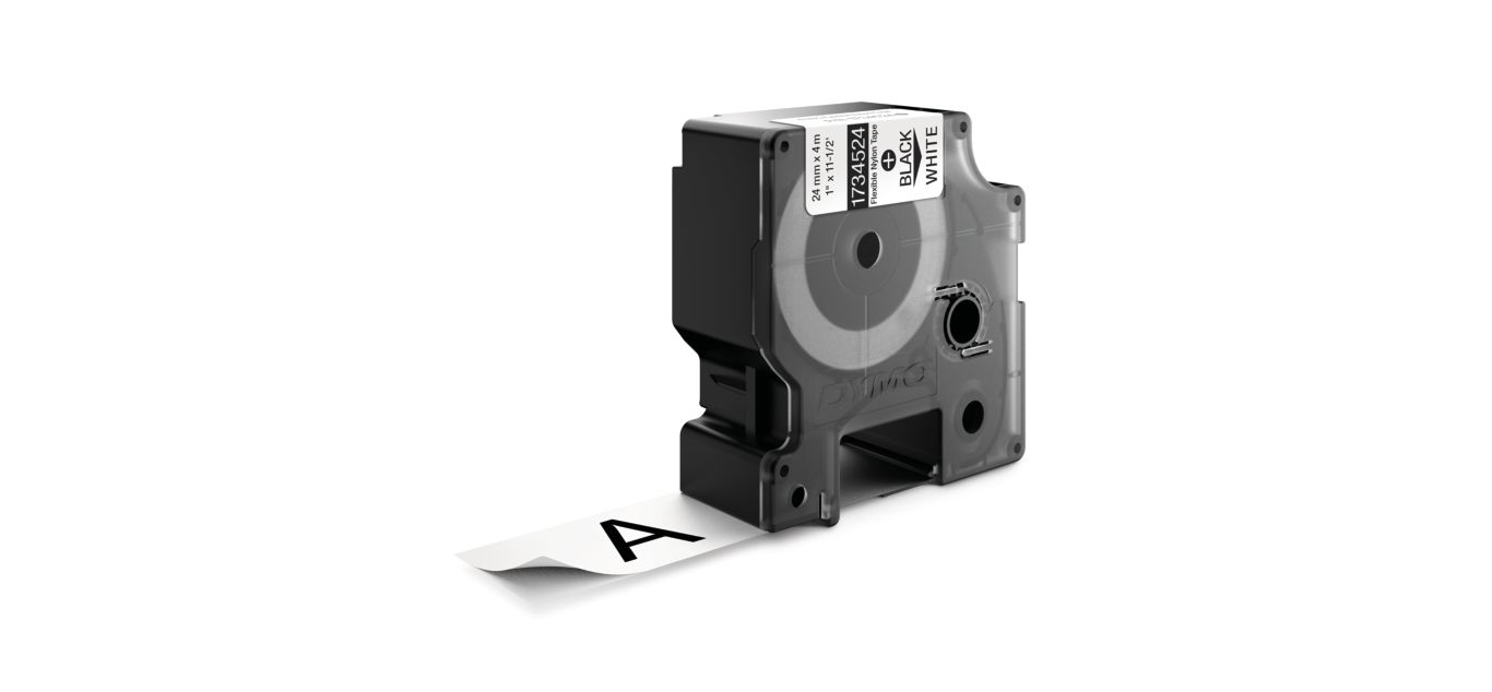 IND Flexible Nylon Labels 1 Black on White