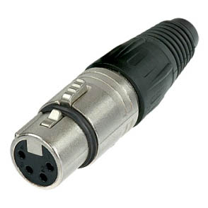 Neutrik 4 Pin XLR Female Connector NC4FX