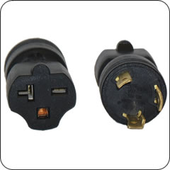 Plug Adapter NEMA L6-30 Plug to 6-15/20 Connector Block Adapter