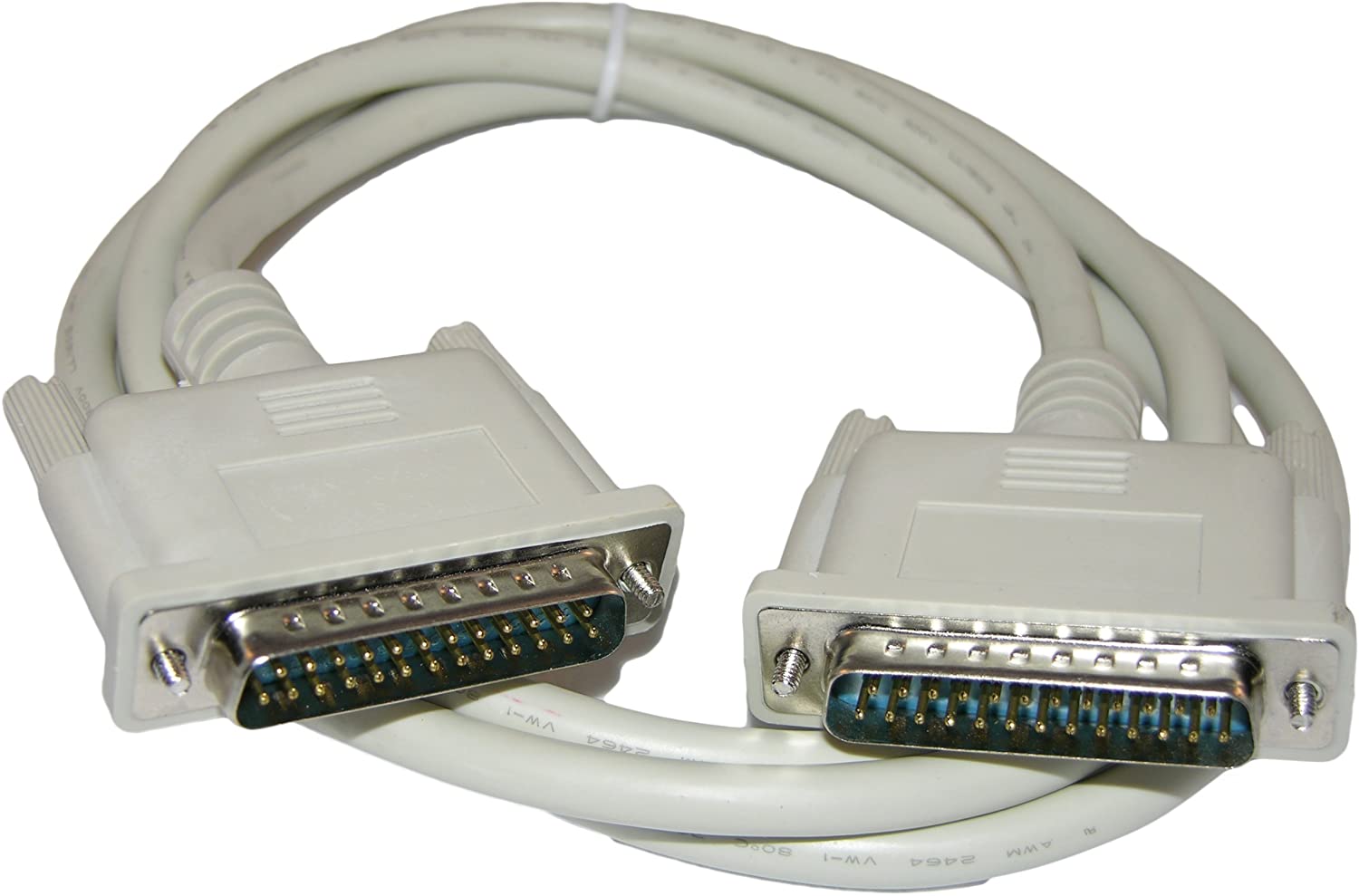 15FT DB25 Male to Male IEEE-1284 Straight-Thru Cable