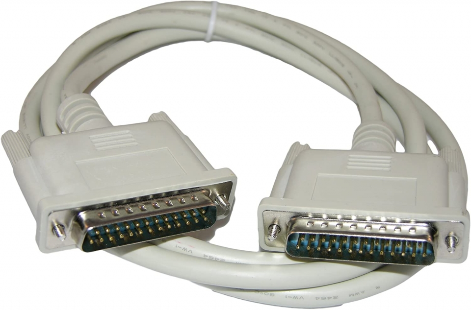 25FT DB25 Male to Male IEEE-1284 Straight-Thru Cable