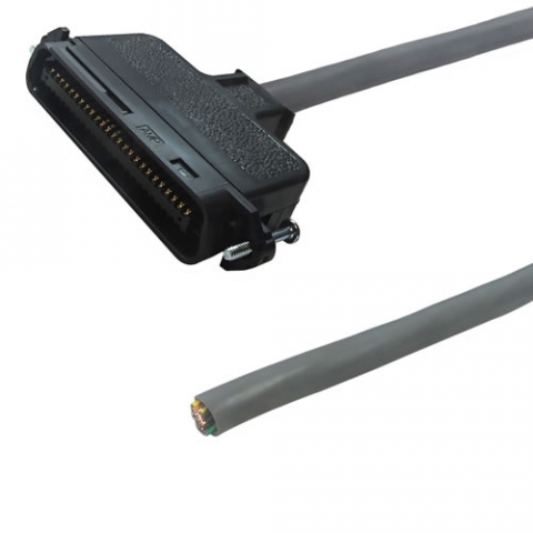 CAT.3 25 PAIR TELCO Cable 75' CENTRONICS 50 Male to Open- 180 Degrees