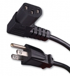 Right Angle Flat Panel TV Power Cord- 6 ft